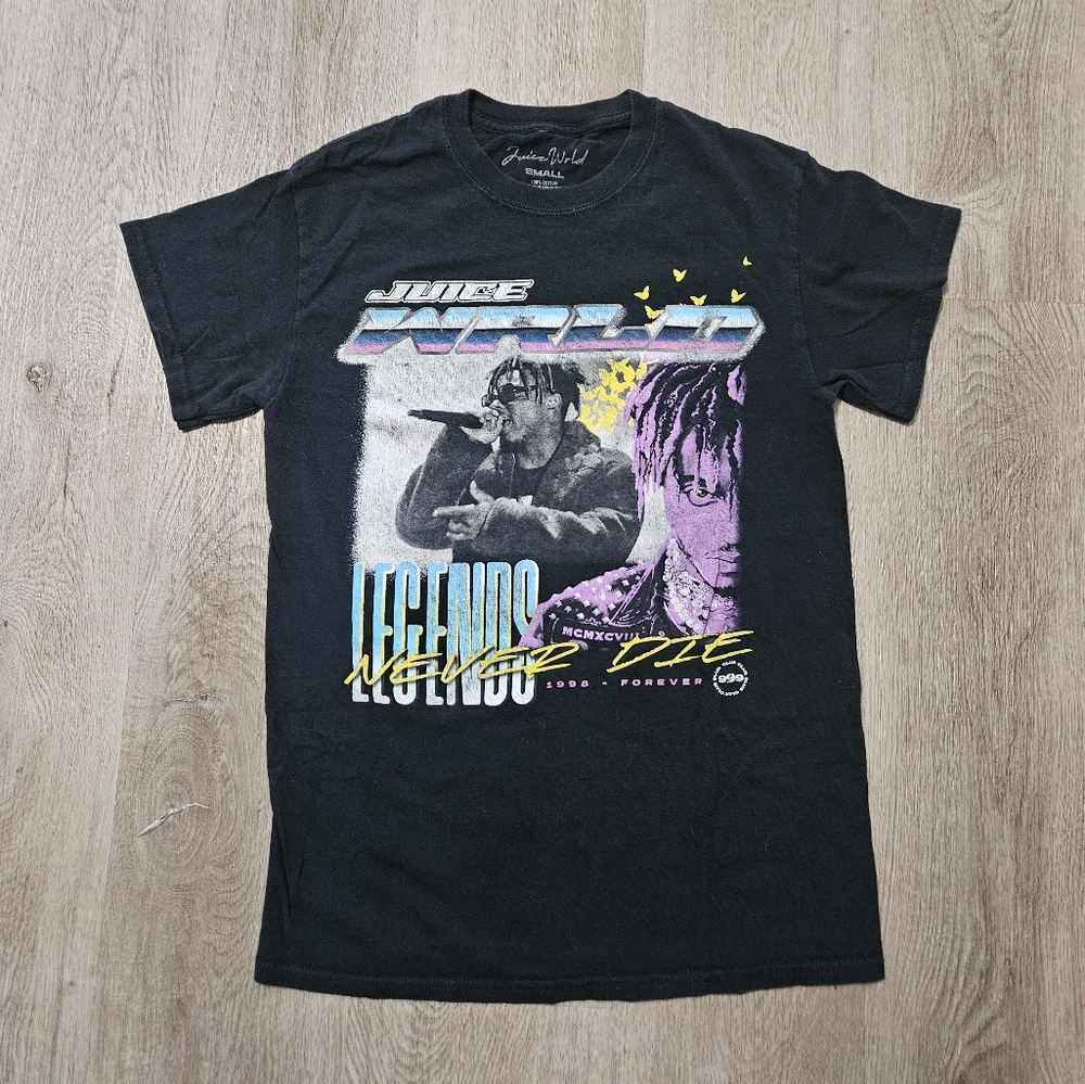 Womens Small Juice Wrld Legends Never Die Tshirt-C